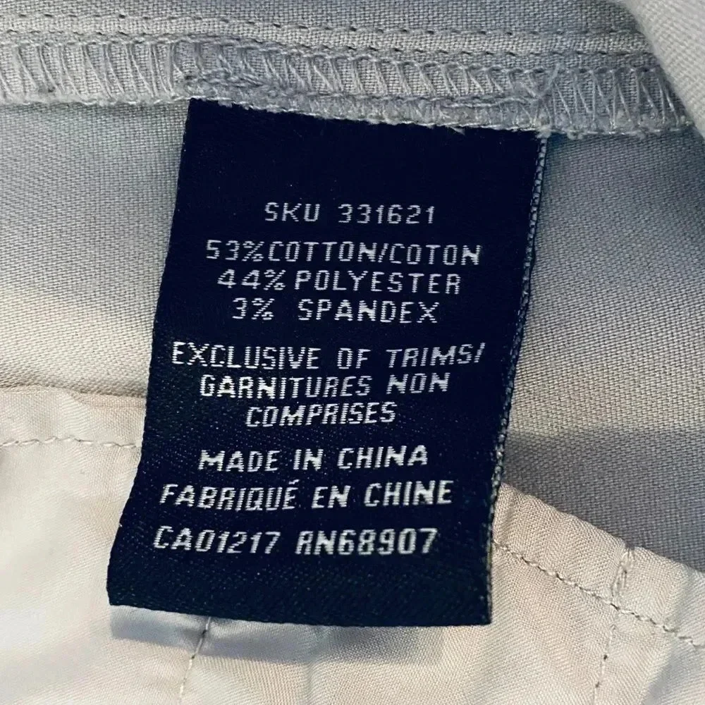 LE CHATEAU Straight Ankle Pants Grey, Size 8 - Picture 4 of 7